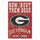 Georgia Bulldogs Sign 11x17 Wood Slogan Design - WinCraft