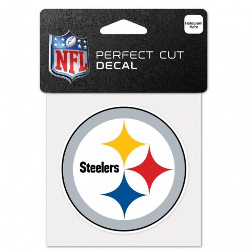 Pittsburgh Steelers Decal 4x4 Perfect Cut Color - Wincraft