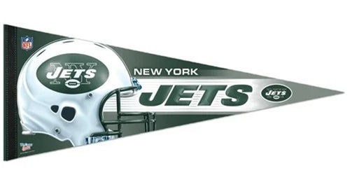 New York Jets Pennant 12x30 Premium Style Helmet Design - 0.25