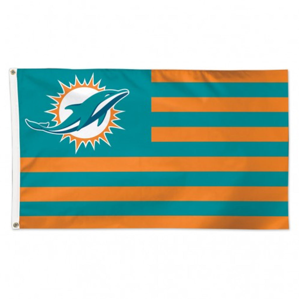 Miami Dolphins Flag 3x5 Deluxe Americana Design - Wincraft
