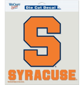 Syracuse Orange Decal 8x8 Perfect Cut Color - Special Order - 0.25