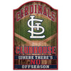 St. Louis Cardinals Sign 11x17 Wood Fan Cave Design - Wincraft