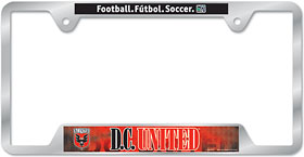 DC United License Plate Frame Metal - 3
