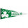 Boston Celtics Pennant 12x30 Premium Style - 0.25