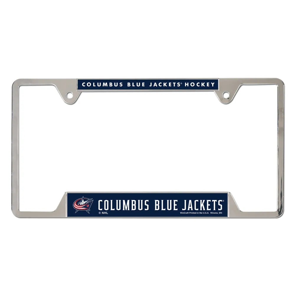 Columbus Blue Jackets License Plate Frame Metal Special Order - 0