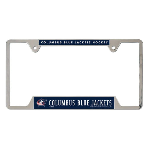 Columbus Blue Jackets License Plate Frame Metal Special Order - 0