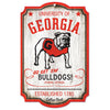 Georgia Bulldogs Sign 11x17 Wood College Vault Style - WinCraft