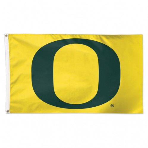 Oregon Ducks Flag 3x5 Deluxe Black Yellow - Special Order - 0.25