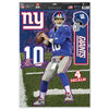 New York Giants Decal 11x17 Multi Use Eli Manning Design Cut to Logo 4 Piece - 0.25