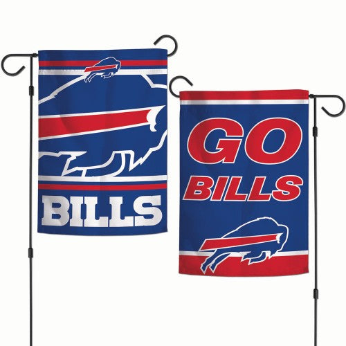 Buffalo Bills Flag 12x18 Garden Style 2 Sided Slogan Design - 0