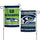 Seattle Seahawks Flag 12x18 Garden Style 2 Sided Slogan Design - Special Order - 0