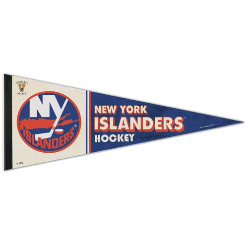 New York Islanders Pennant 12x30 Premium Style Vintage Design - 0