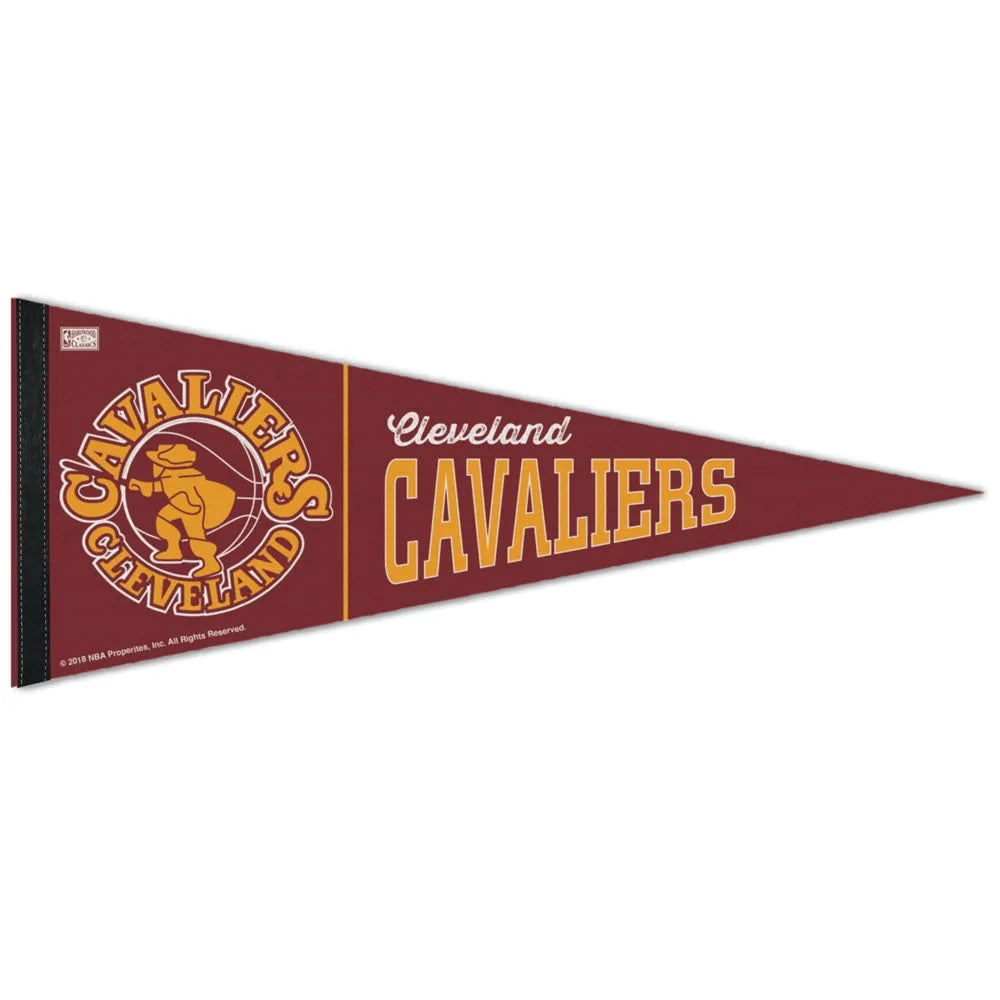 Cleveland Cavaliers Pennant 12x30 Premium Style Hardwood Classic Design - 0.25