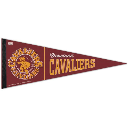 Cleveland Cavaliers Pennant 12x30 Premium Style Hardwood Classic Design - 0.25