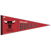 Chicago Bulls Pennant 12x30 Premium Style Hardwood Design - 0.25