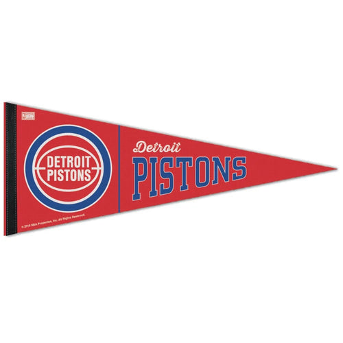 Detroit Pistons Pennant 12x30 Premium Style Hardwoods Design - 0.25