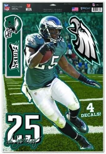 Philadelphia Eagles Decal 11x17 Multi Use LeSean McCoy Design - 0.25
