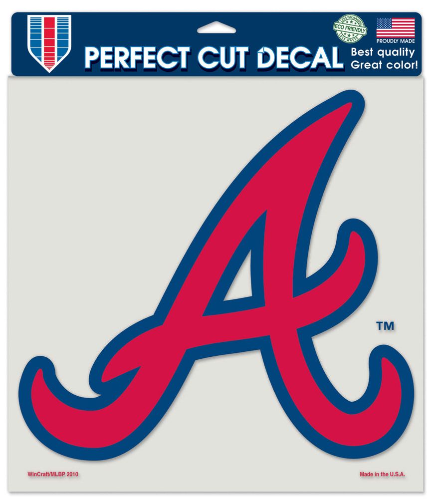 Atlanta Braves Decal 8x8 Die Cut Color - 0.25