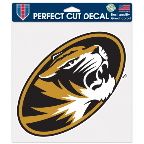 Missouri Tigers Decal 8x8 Perfect Cut Color - Special Order - 0.25