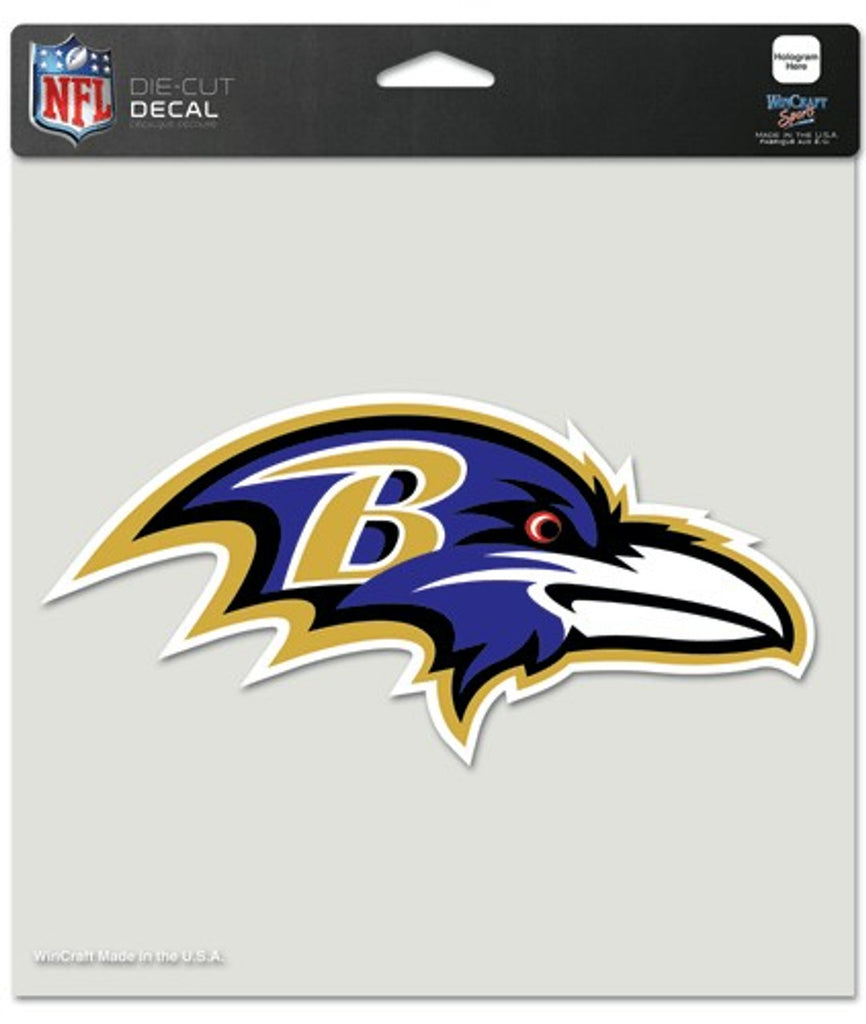Baltimore Ravens Decal 8x8 Die Cut Color - Wincraft