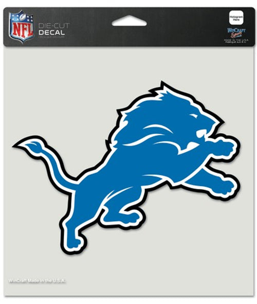 Detroit Lions Decal 8x8 Die Cut Color - WinCraft