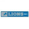 Detroit Lions Sign 3.75x19 Plastic Street Style - Special Order - 0