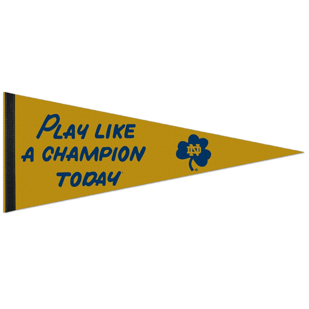 Notre Dame Fighting Irish Pennant 12x30 Premium Style PLACT Design - 0