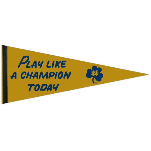 Notre Dame Fighting Irish Pennant 12x30 Premium Style PLACT Design - 0