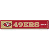 San Francisco 49ers Sign 3.75x19 Plastic Street Style - Special Order - 0