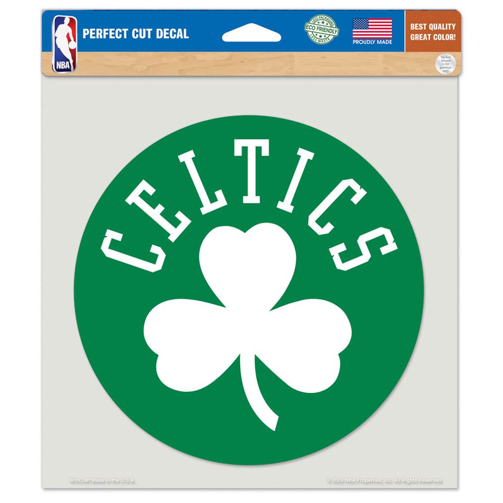 Boston Celtics Decal 8x8 Perfect Cut Color - 0.25