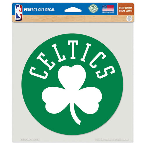 Boston Celtics Decal 8x8 Perfect Cut Color - 0.25