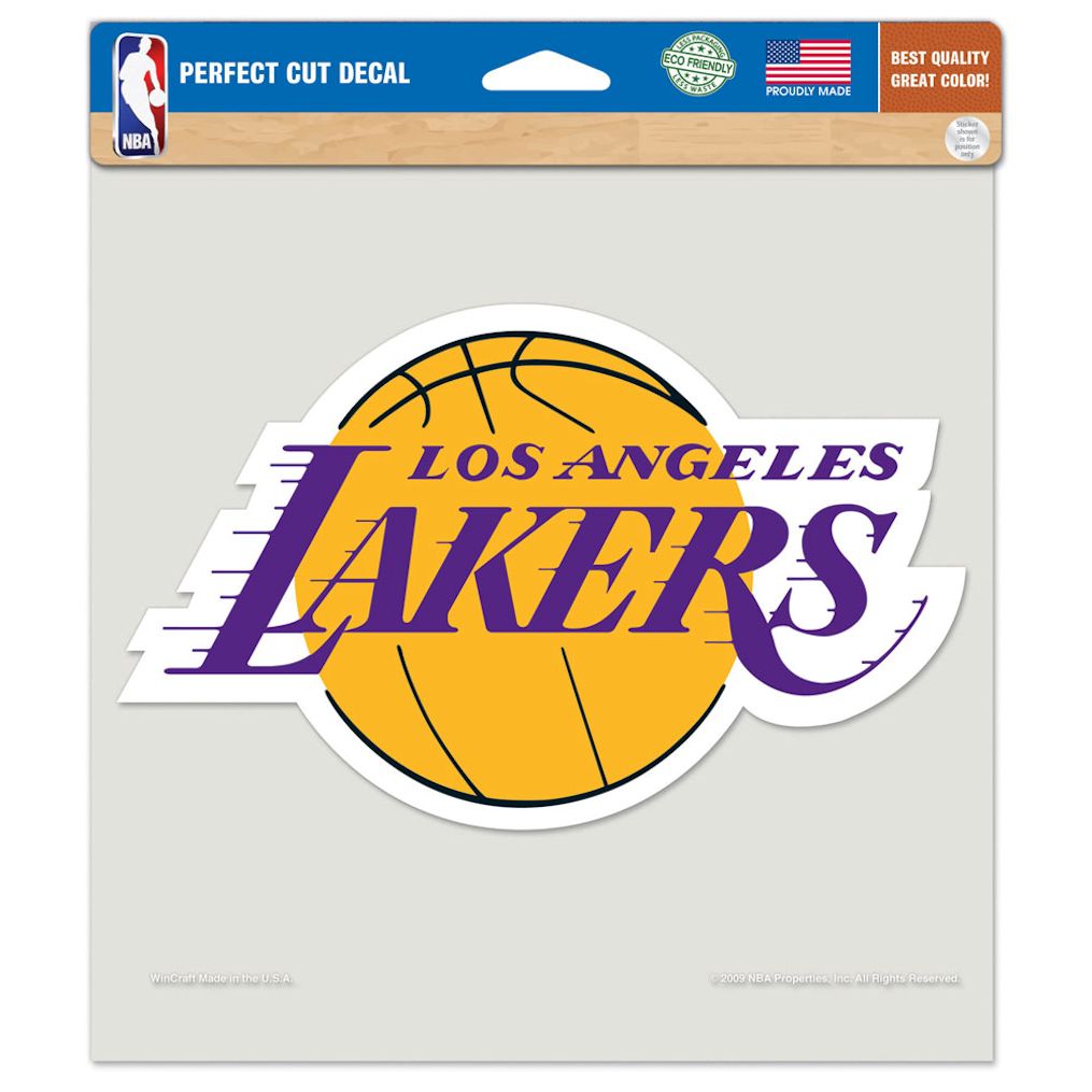 Los Angeles Lakers Decal 8x8 Perfect Cut Color - 0.25