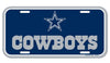 Dallas Cowboys License Plate Plastic - 0.25