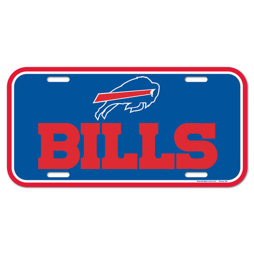 Buffalo Bills License Plate Plastic - 0.25