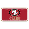 San Francisco 49ers License Plate Plastic - 0.25