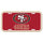 San Francisco 49ers License Plate Plastic - 0.25