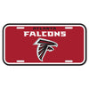 Atlanta Falcons License Plate Plastic - 0.25