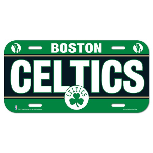 Boston Celtics License Plate Plastic - 0.25