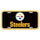 Pittsburgh Steelers License Plate Plastic - 0.25