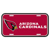 Arizona Cardinals License Plate Plastic - 0.25