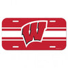 Wisconsin Badgers License Plate Plastic - 0.25
