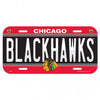 Chicago Blackhawks License Plate Plastic - 0.25