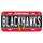 Chicago Blackhawks License Plate Plastic - 0.25