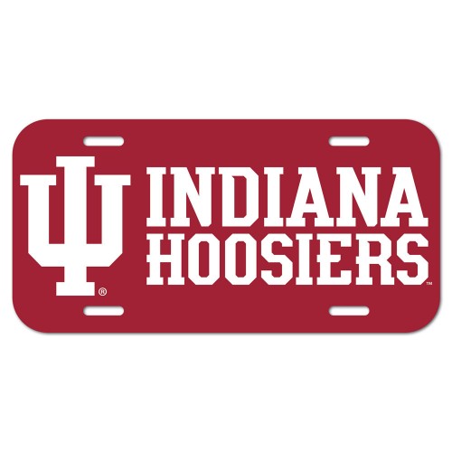 Indiana Hoosiers License Plate Plastic - 0.25