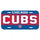 Chicago Cubs License Plate Plastic - 0.25