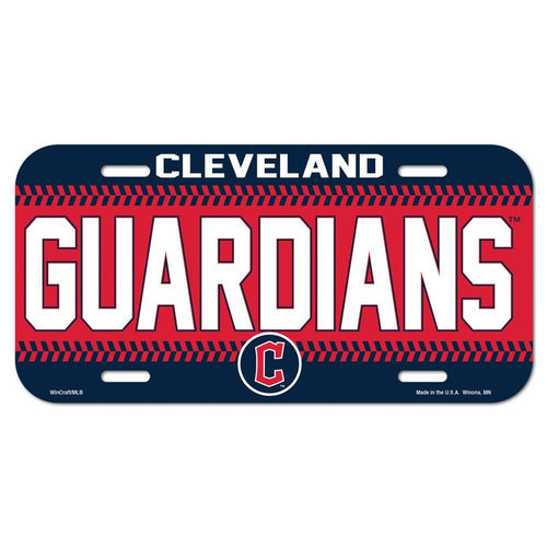 Cleveland Guardians License Plate Plastic - WinCraft