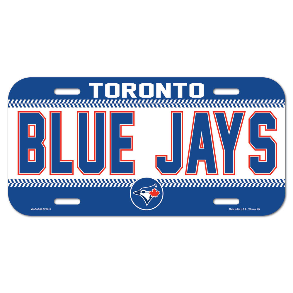 Toronto Blue Jays License Plate Plastic - 0.25