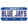 Toronto Blue Jays License Plate Plastic - 0.25