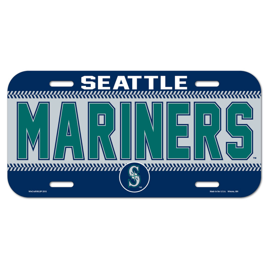 Seattle Mariners License Plate Plastic - Wincraft