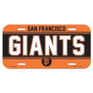 San Francisco Giants License Plate Plastic - WinCraft